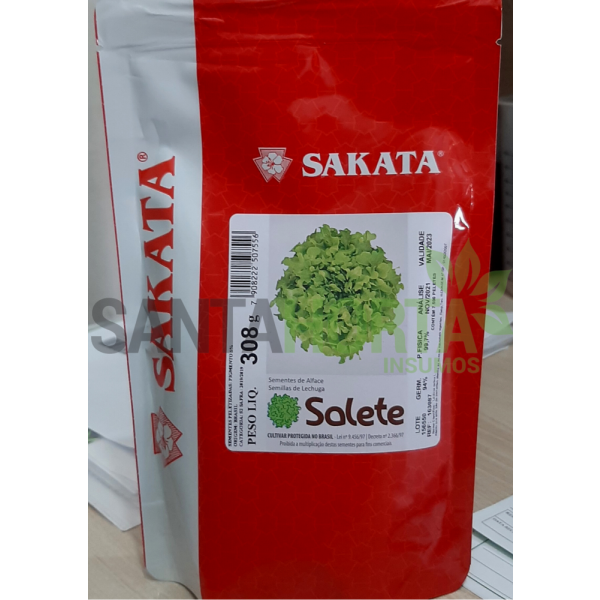 SEMENTES DE ALFACE SALETE (PELETIZADA STAND UP 7.500 SEM)