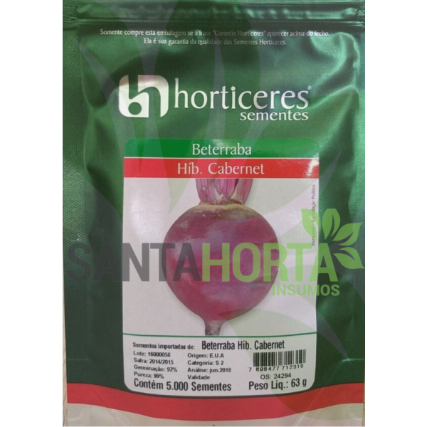 Beterraba Híbrida Cabernet