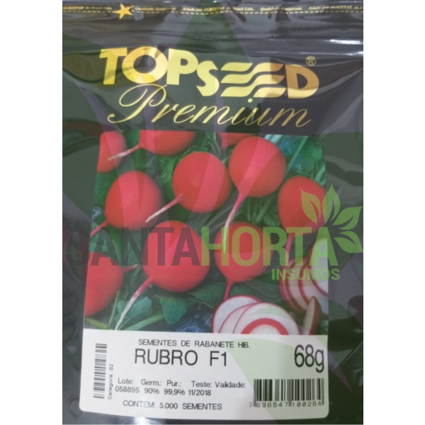 Rabanete Híbrido Rubro 