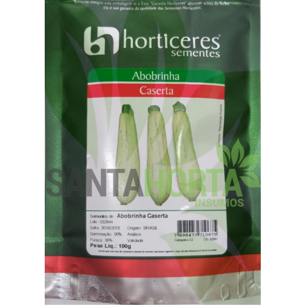 HORTICERES - ABOBRINHA CASERTA PCT 100 G L VERDE