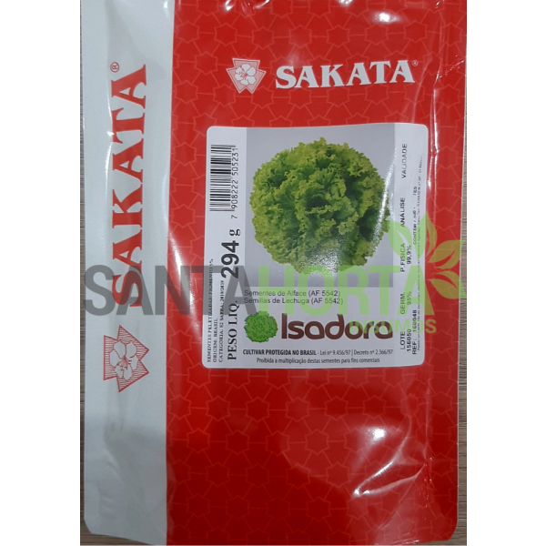 SEMENTES DE ALFACE AF 5542 (PELETIZADA STAND UP 7.500 SEM) (ISADORA)