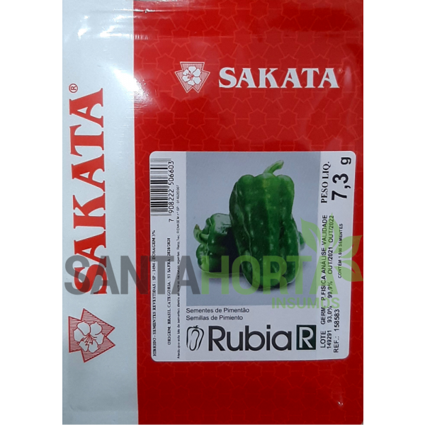 SEMENTES DE PIMENTAO RUBIA R (HIBRIDO ENVELOPE 1.000 SEM)