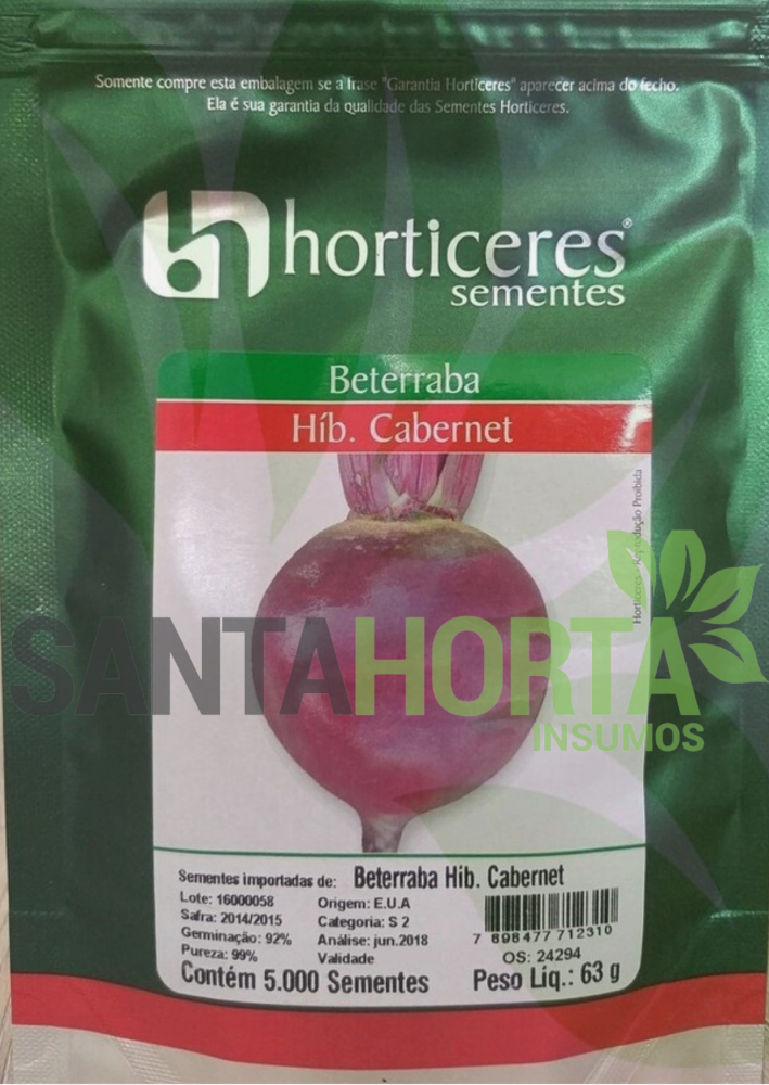 Beterraba Híbrida Cabernet