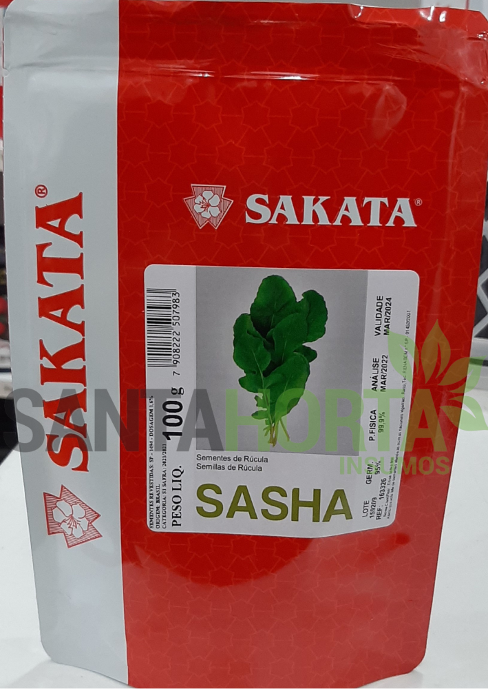 SEMENTES DE RUCULA SASHA (STAND UP 100G)