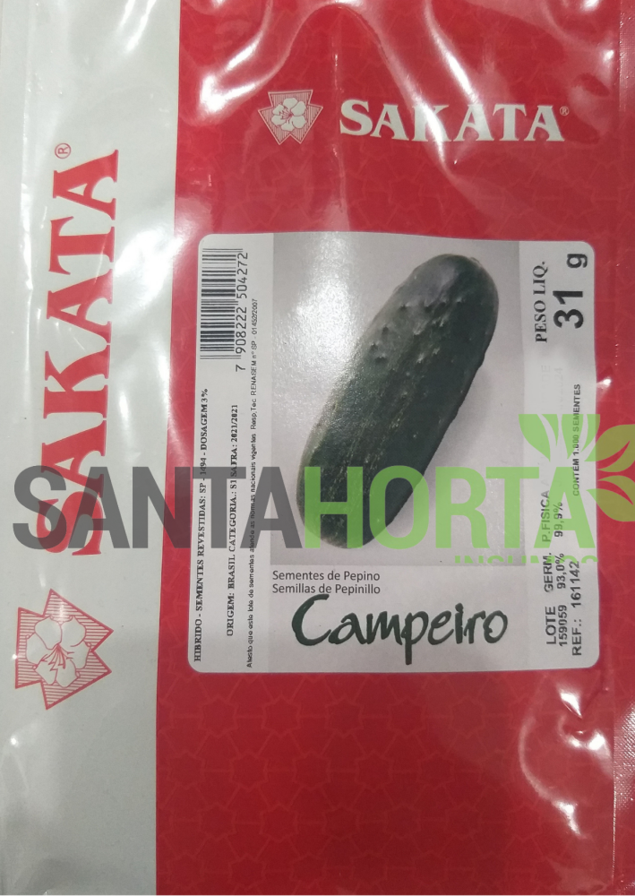 SEMENTES DE PEPINO CAMPEIRO (HIBRIDO ENVELOPE 1.000 SEM)